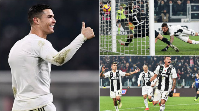 Kết quả Juventus vs Inter Milan: Ronaldo tung hoành, “s.á.t thủ” ra đòn quyết định