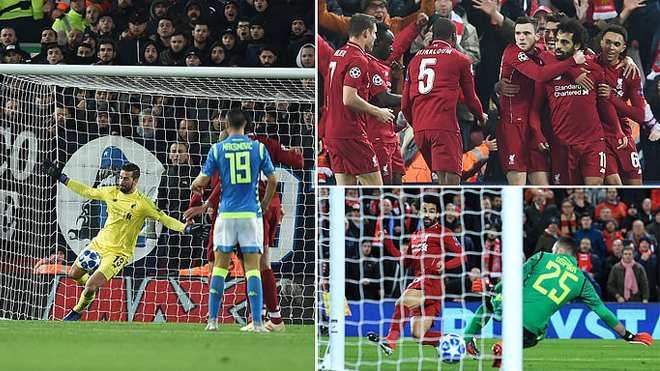 Kết quả Liverpool vs Napoli: Vua Ai Cập xuất thần; định đoạt vé vàng