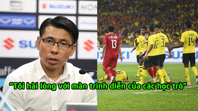 HLV Tan Cheng Hoe hài lòng với trận hòa trước ĐT Việt Nam, tự tin sẽ chiến thắng ở trận lượt về