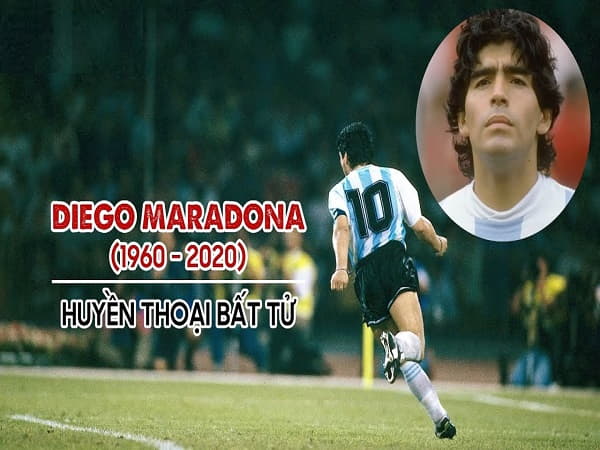 Diego Maradona là 1 trong những huyền thoại Argentina