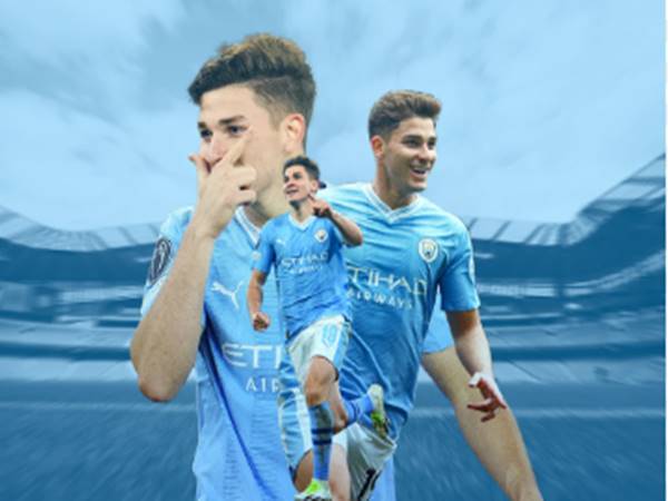 Julian Alvarez trong màu áo Man City